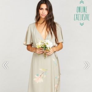 SOPHIA WRAP DRESS ~ LILY SHOWERS Medium